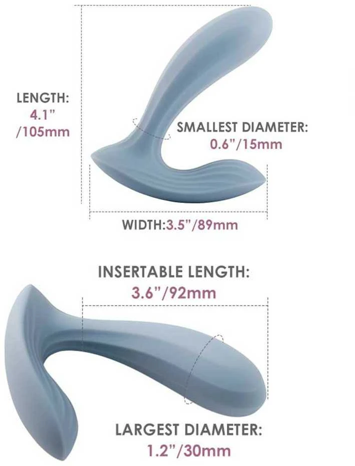 Mėlyna Svakom - Erica Wearable Vibrator Dusty Mėlyna