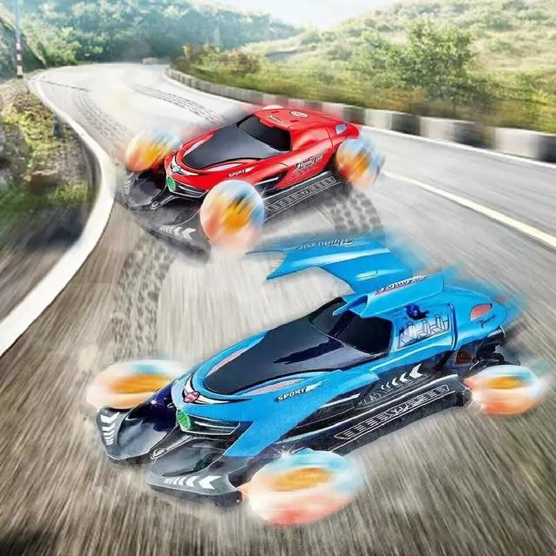 360° besisukantis kaskadininkų automobilis Flying car,mėlynas