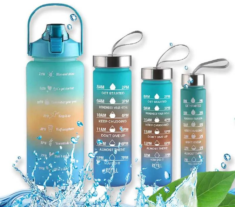 Gertuvė Gertuvių rinkinys Botella De Agua, 4 vnt., 2200+820+520+280 ml