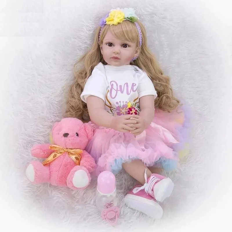 Lėlė Princesė Reborn dolls, 60cm