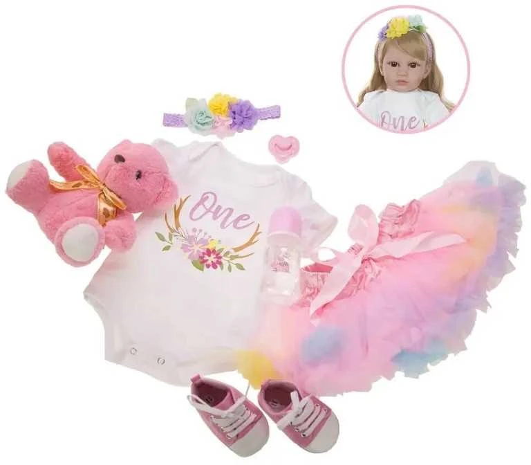 Lėlė Princesė Reborn dolls, 60cm