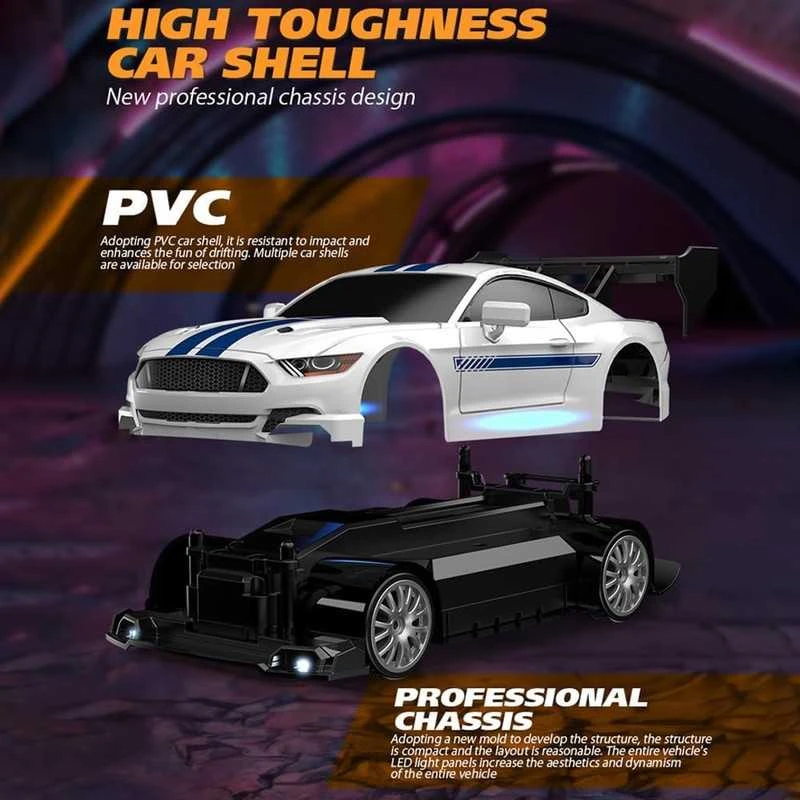 Nuotoliniu būdu valdomas RC drift automobilis, 1:24 mastelis