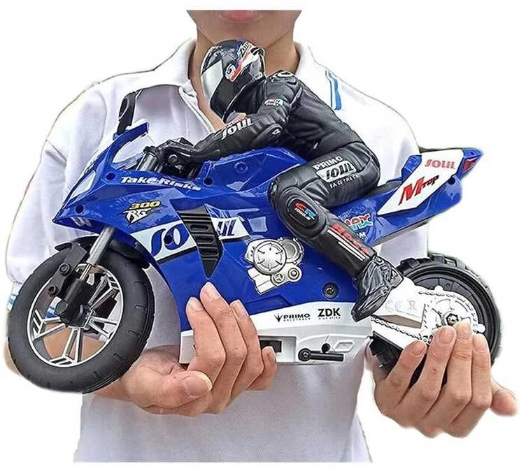 Radijo bangomis valdomas motociklas Motorcycle, mėlynas