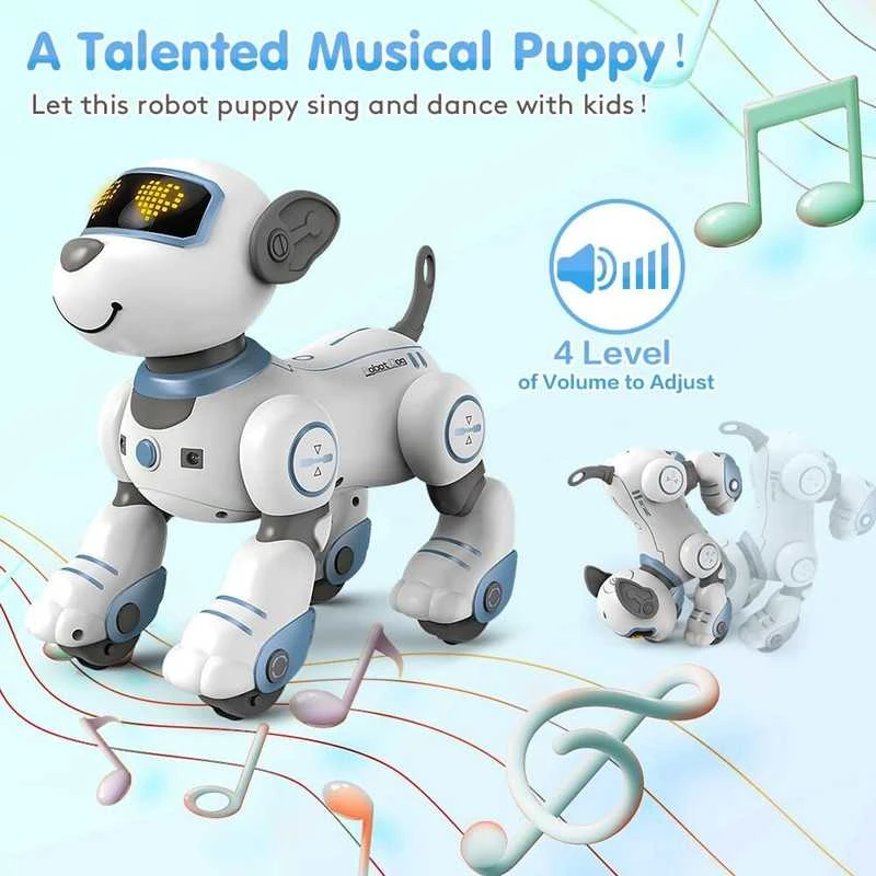 Radijo bangomis valdomas šuo robotas RC robot dog