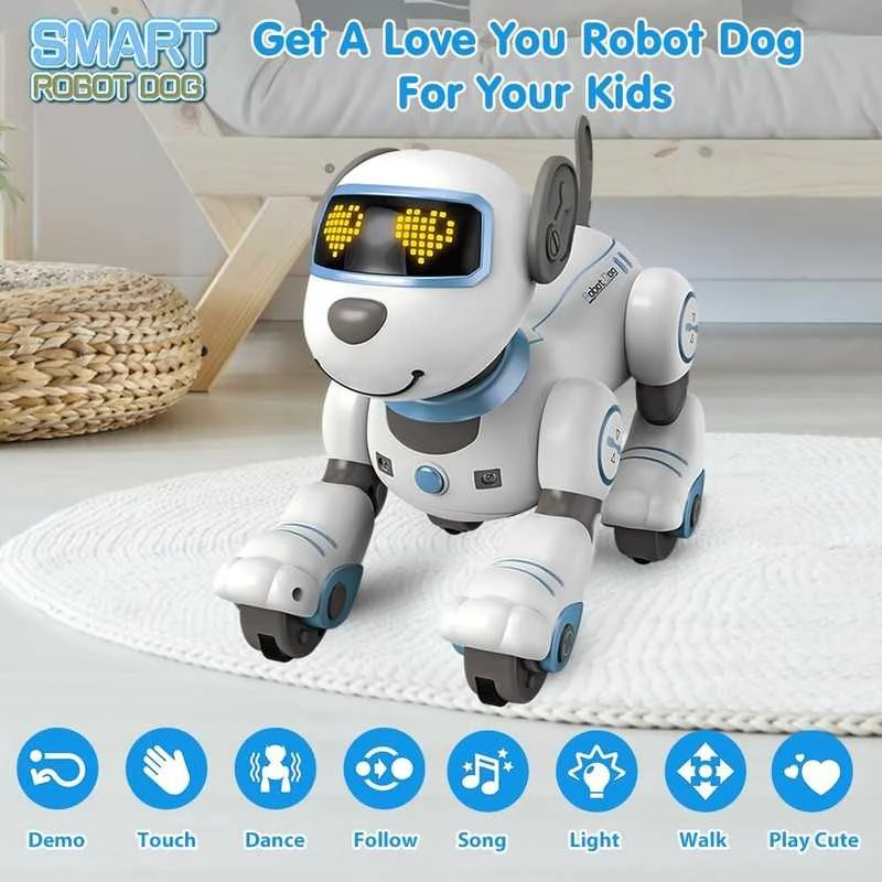 Radijo bangomis valdomas šuo robotas RC robot dog