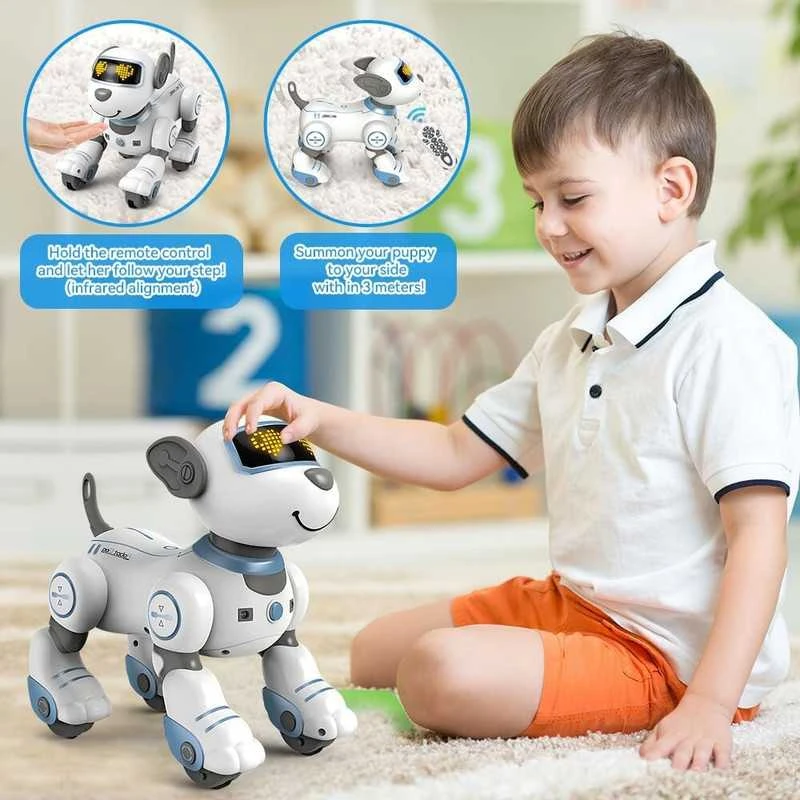 Radijo bangomis valdomas šuo robotas RC robot dog