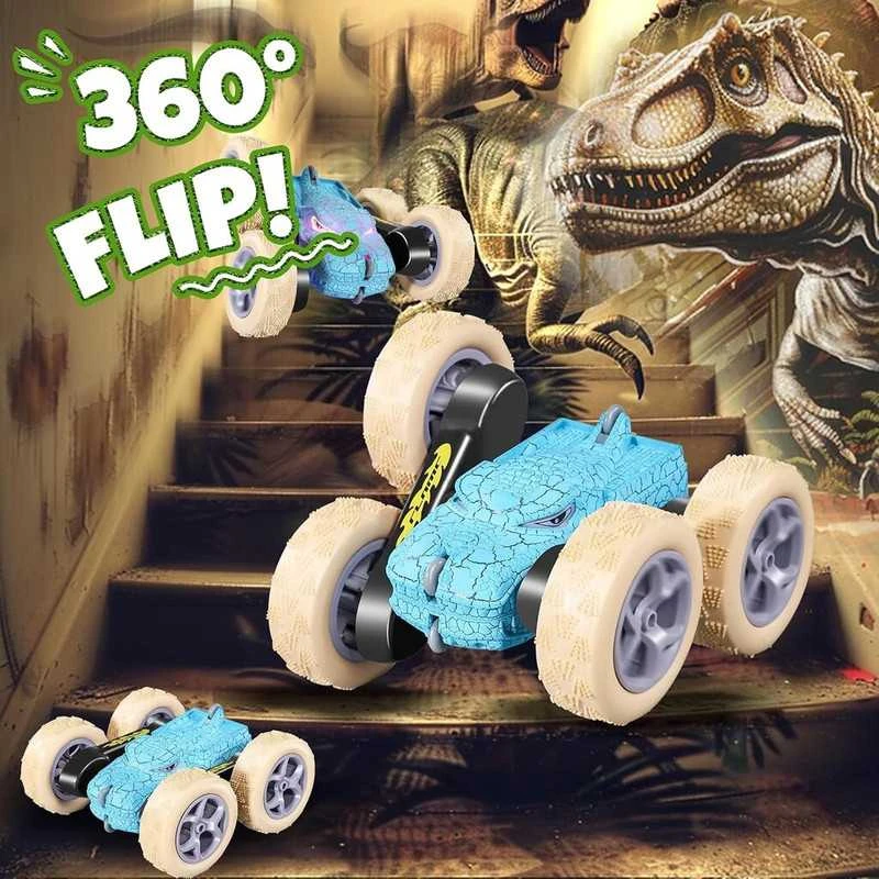 RC mašina automobilis, Radijo bangomis valdomas automobilis, Dinosaur stunt car