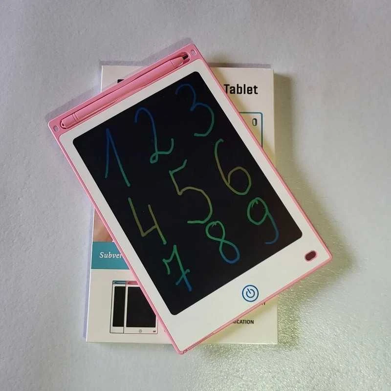 Spalvota piešimo ir rašymo lenta LCD Writing Planšetė 8'5, rožinė