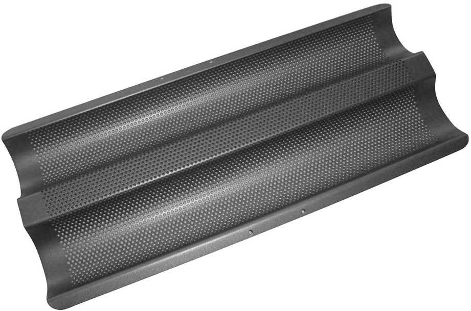 De Buyer 2-baguette perforated baking tin, 35 cm