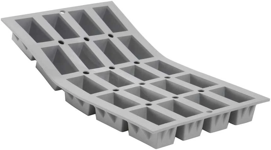 De Buyer 20 keksiukų kepimo forma, 30 x 17,6 cm, elastomerinė