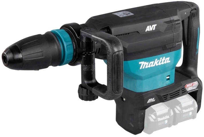 Makita HM002GZ03 Atskėlimo plaktukas XGT, 40V MAX x2 (80V MAX), 20,9 J, SDS-MAX, 12 kg, bešepetėlinis variklis, AWS (be AWS lusto), AVT, XPT, "Z" versija - komplektuojamas be akumuliatoriaus ir kroviklio