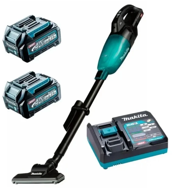Makita CL001GD208 Akumuliatorinis dulkių siurblys 40V XGT, 125W, 2X2,5Ah, JUODA