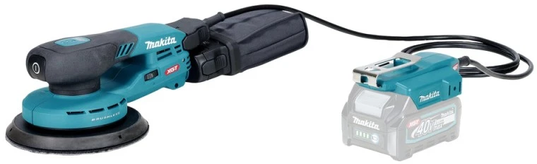 Makita BO004CGZ Akumuliatorinis ekscentrinis šlifuoklis XGT 40V, 150mm/3mm, AWS (be AWS lusto), Be akumuliatorių ir kroviklio!
