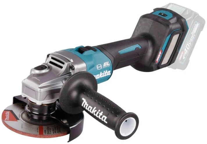 Makita GA023GZ Kampinis šlifuoklis XGT, 125MM, 0-8500RPM; bešepetėlinis variklis; elektrinis stabdys; AFT; AWS (be AWS lusto); reguliuojamas greitis; "Z" versija - komplektuojamas be akumuliatoriaus ir kroviklio
