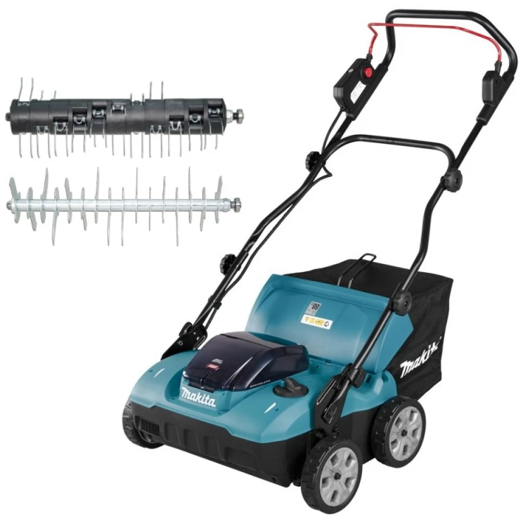 Makita UV001GZ akumuliatorinis skarifikatorius 40Vmax, XGT, BL variklis, plotis 38 cm, žolės surinktuvas 50 l