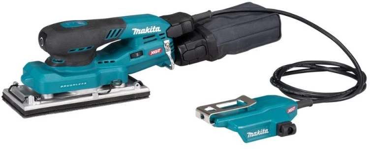 Makita BO007CGZ Akumuliatorinis vibracinis šlifuoklis XGT 40V, 80X130mm, ø2mm, AWS (be AWS lusto), Be akumuliatorių ir kroviklio!
