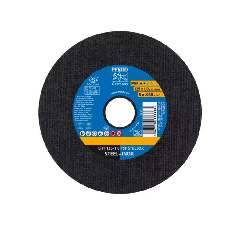 Atpjovimo diskas PFERD EHT125-1,0 PSF Steelox/10