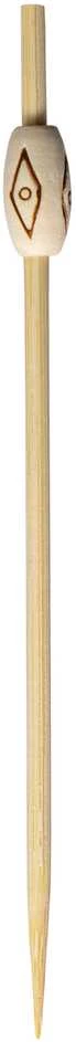 Verlo Bamboo food sticks, 12 cm, decorative end, 100 pcs