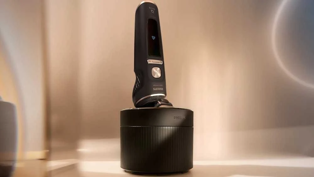 Barzdaskutė Philips Shaver S9000 Prestige SP9840/32 men's shaver Rotation shaver Trimmer Pilkas