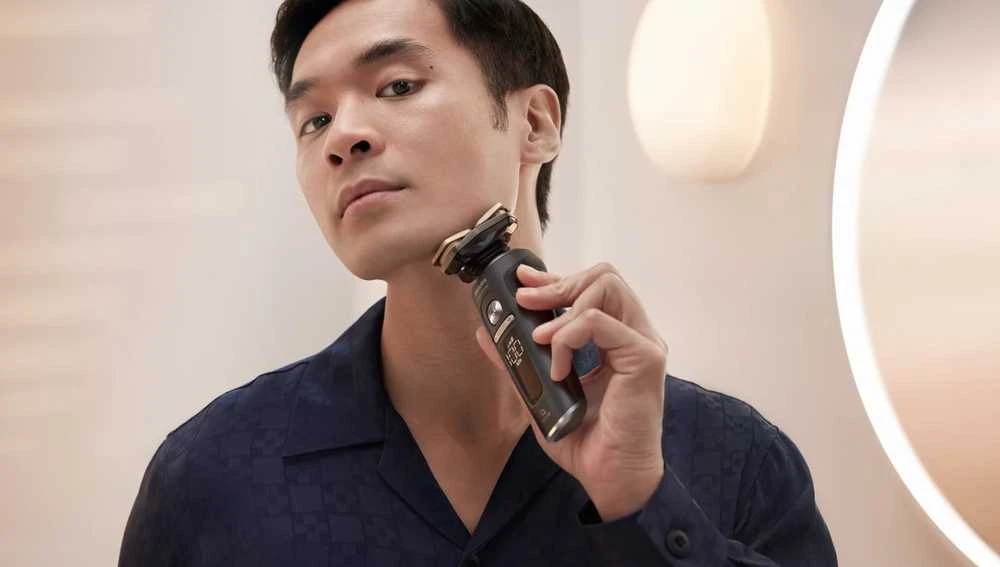 Barzdaskutė Philips Shaver S9000 Prestige SP9840/32 men's shaver Rotation shaver Trimmer Pilkas