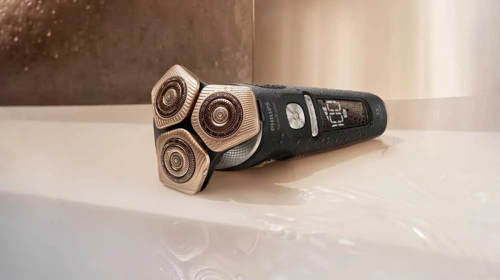 Barzdaskutė Philips Shaver S9000 Prestige SP9840/32 men's shaver Rotation shaver Trimmer Pilkas