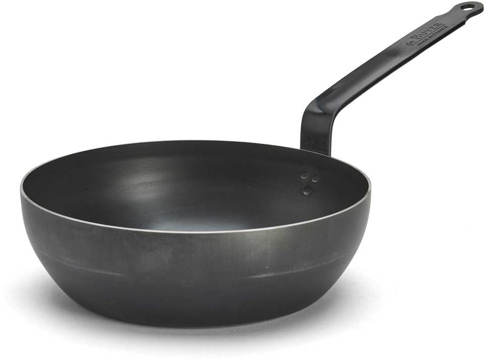 De Buyer Mėlyna Deep skillet, 24 cm, Mėlyna Carbon
