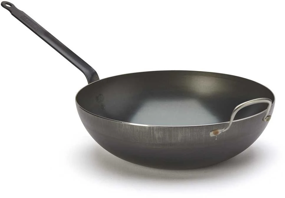 De Buyer Mėlyna Wok, 32 cm, Mėlyna Carbon