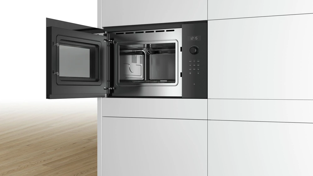 Bosch BFL554MB0 Serija 6, Įmontuojamoji mikrobangų krosnelė, Juodas