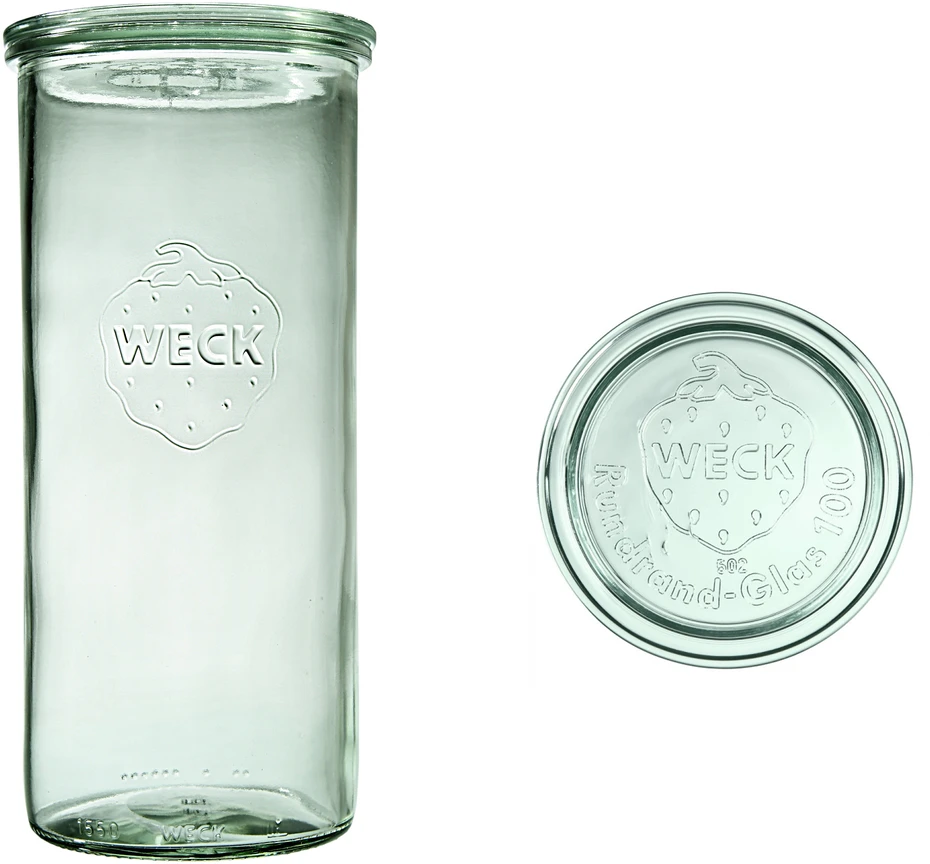 Weck Cylinder jar, 1.5 l, lid, Zylinder, 6 pcs