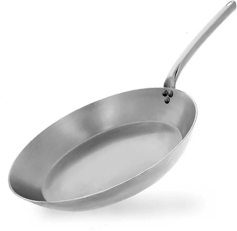 DE BUYER CARBONE PLUS Apvali keptuvė su ventiliuojama rankena 28cm