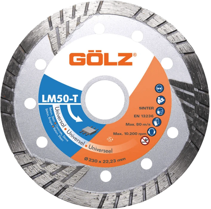 Deimantinis diskas asfaltui GOLZ LM50T 230x22.2mm