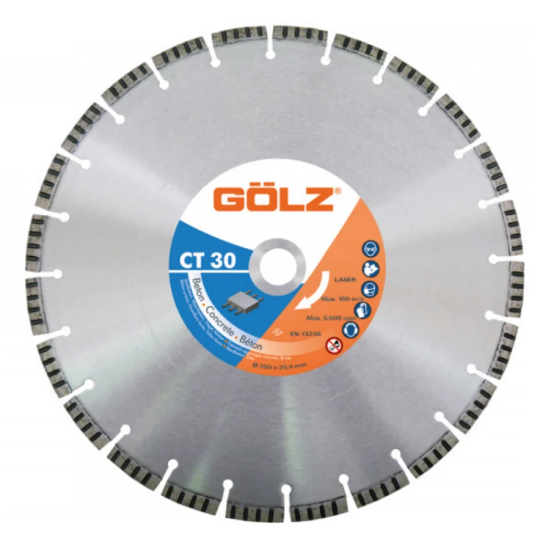 Deimantinis pjovimo diskas Gölz CT30; 700x25,4 mm