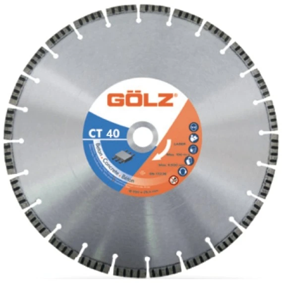 Deimantinis diskas betonui GOLZ CT40 Ø500x25,4