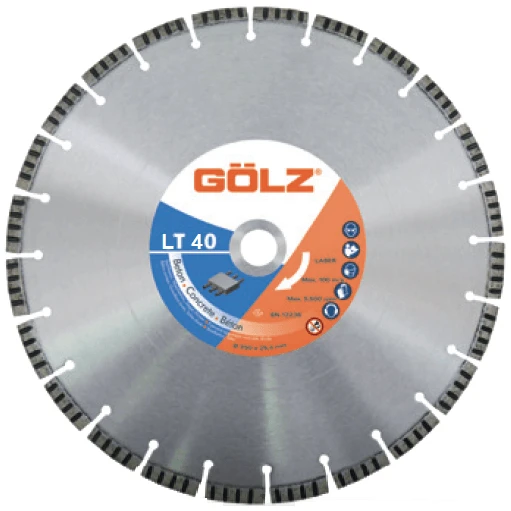 Deimantinis diskas betonui GOLZ LT40 350x25,4mm
