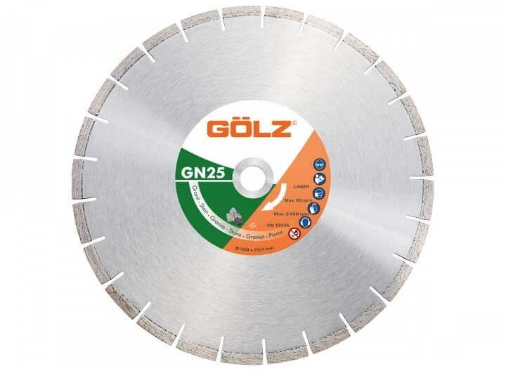Deimantinis diskas granitui GOLZ GN25 Ø350x25,4mm