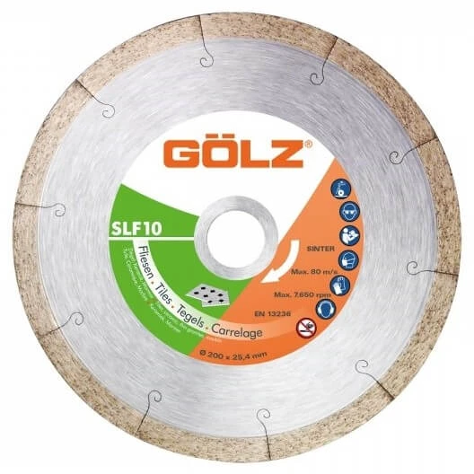 Deimantinis diskas keramikai GOLZ SLF10 Ø125x22,2mm