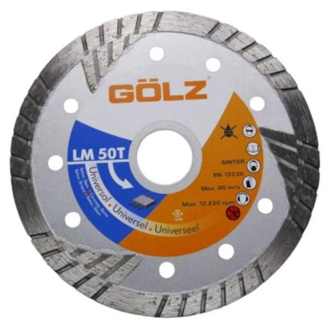 Deimantinis diskas šamotui/asfaltui GOLZ LM50T 125mm