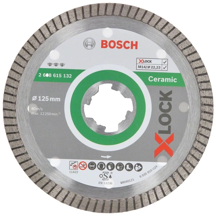 Bosch XLOCK Deimant.pjov.diskas Best Ceramic Turbo 125 mm