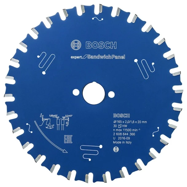 Bosch Disk.pjūkl.diskas Sandwic 165 x 20 x 2.0/1.6 x 30