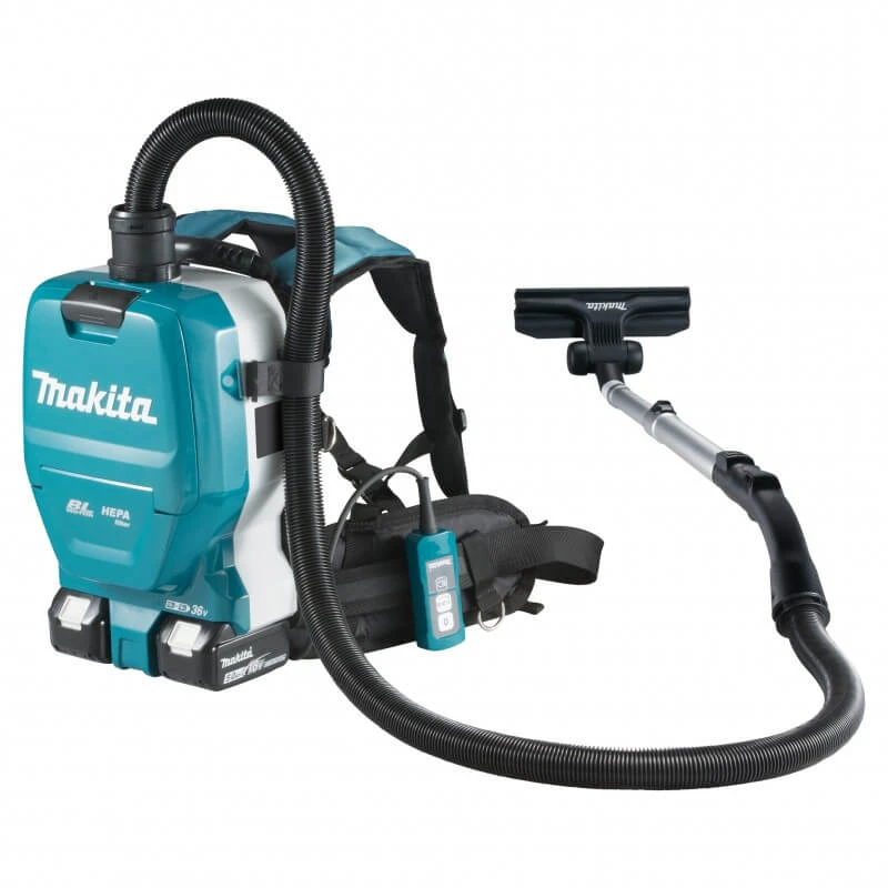 Makita DVC261ZX11 akumuliatorinis (kuprinė) dulkių siurblys (be kroviklio ir be akumuliatorių)