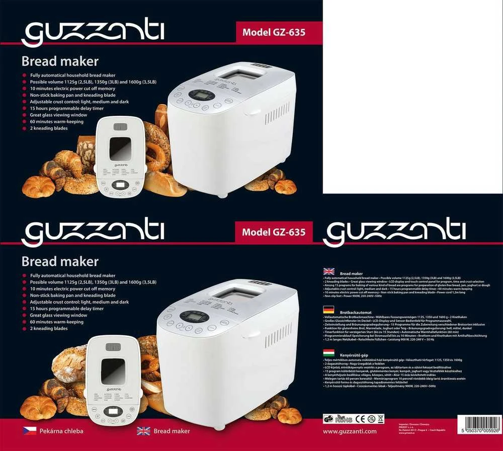 Duonkepė GUZZANTI GZ-635