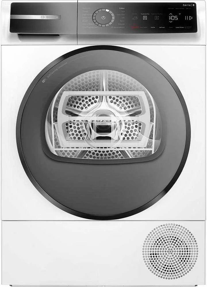 Bosch WQB246DLSN Serija 8, Džiovyklė su šilumos siurbliu, 9kg