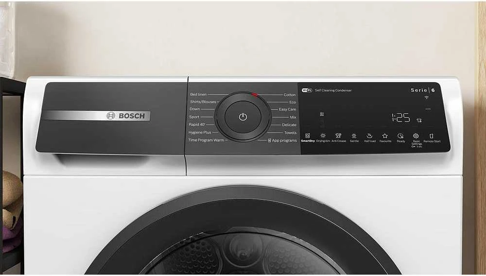 Bosch WQH245B9SN Serija 6, Džiovyklė su šilumos siurbliu, 9kg
