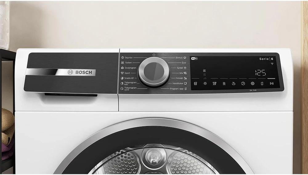 Bosch WQK2420LSN Serija 6, Džiovyklė su šilumos siurbliu, 9kg