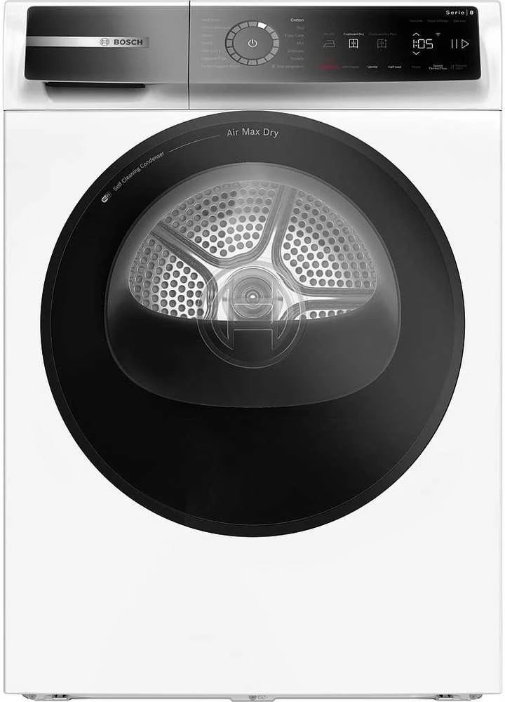 Bosch WRB247D0SN Serija 8, Džiovyklė su šilumos siurbliu, 9kg