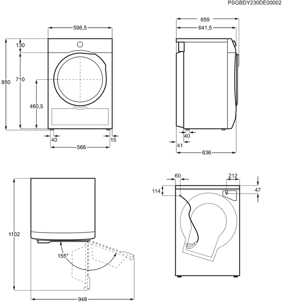 Džiovyklė su šilumos siurbliu Electrolux EW9D717VCE