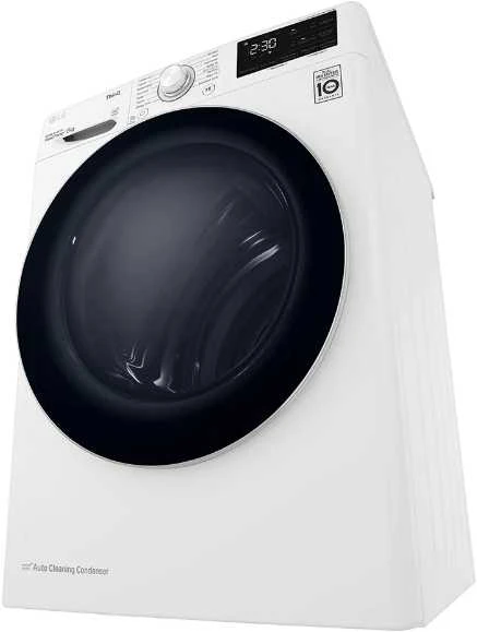 Džiovyklė LG Džiovintuvas RH80V3AV6N Energijos vartojimo efektyvumo klasė A++, Kraunamas iš priekio, 8kg, LED jutiklinis ekranas, Gylis 69 cm, Wi-Fi, Baltas