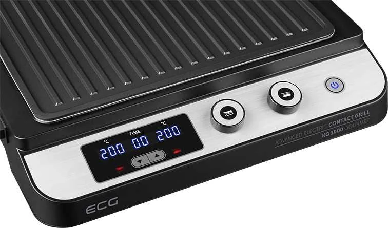 Elektrinis grilius ECG KG 1000 Gourmet, Pilkos spalvos