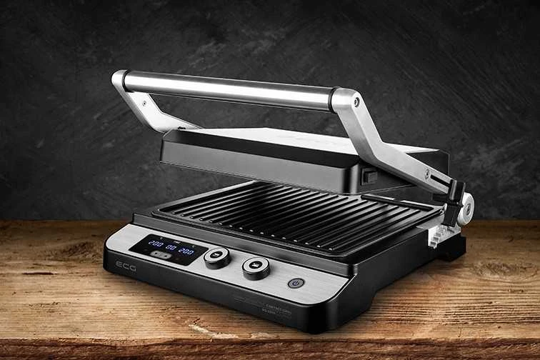 Elektrinis grilius ECG KG 1000 Gourmet, Pilkos spalvos