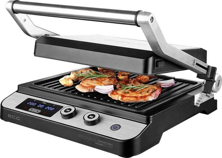 Elektrinis grilius ECG KG 1000 Gourmet, Pilkos spalvos